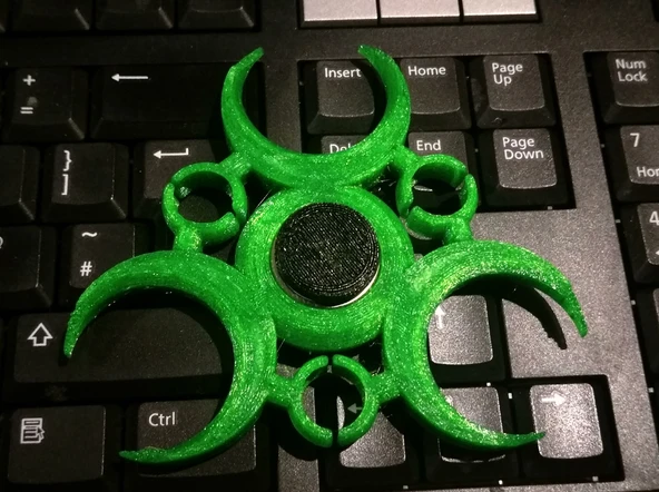 Byr3D Biohaz Fidget Spinner Sadece Plastik Aparattır