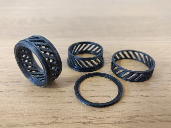 Byr3D Spinner Fidget Ring Without Supports Sadece Plastik Aparattır - 2