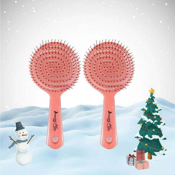 Nascita Üç Boyutlu Oval Saç Fırçası Pembe ürün görseli