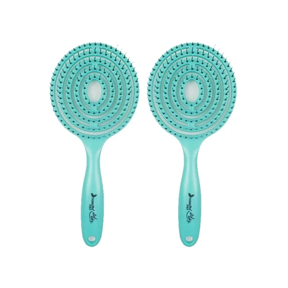 Nascita Üç Boyutlu Oval Saç Fırçası Pembe ürün görseli