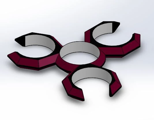 Byr3D Fidget Spinner - Triton Sadece Plastik Aparattır