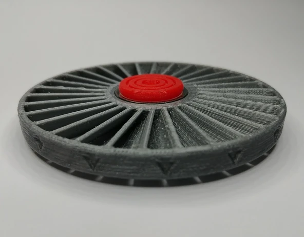 Byr3D Jet Turbine Fan Fidget Spinner Sadece Plastik Aparattır - 3
