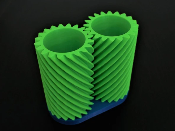 Byr3D Helical Gear Cups Sadece Plastik Aparattır - Resim 2