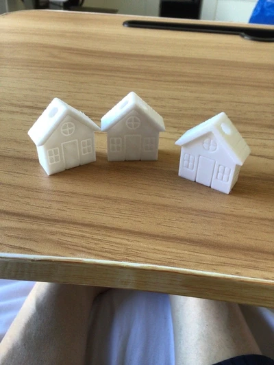 Byr3D Mini Ev Anahtarlık M428533 Sadece Plastik Aparattır