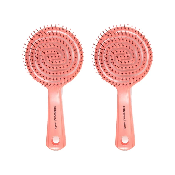 Nascita Üç Boyutlu Oval Saç Fırçası Pembe x 2