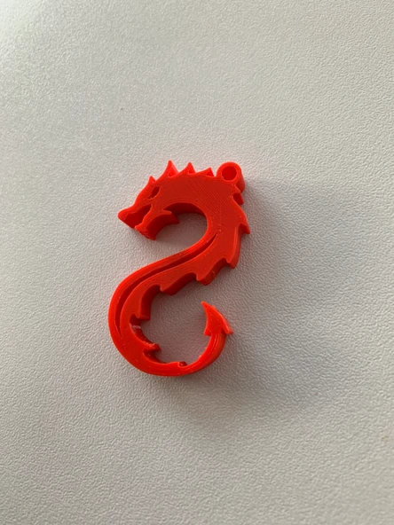 Byr3D Ejderha Kolye, Anahtarlık  M131582 Sadece Plastik Aparattır - 2