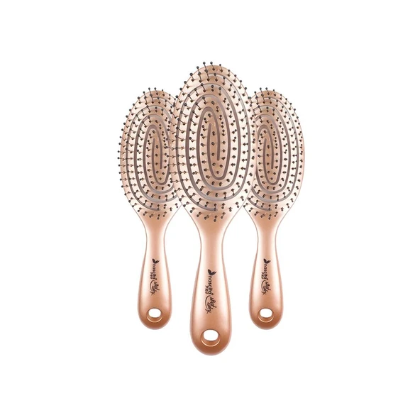 Nascita Üç Boyutlu Oval Saç Fırçası Kahverengi x 3 ürün görseli