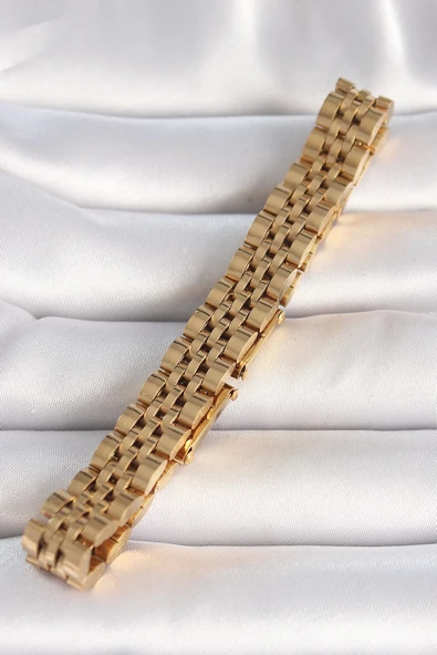 MuI MuI 316L Çelik Gold Renk Zincir Model Erkek Bileklik - 2