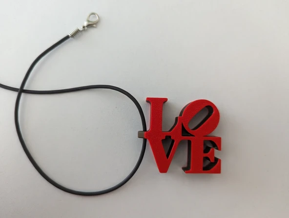 Byr3D Aşk Kolye Anahtarlık M140519 Sadece Plastik Aparattır