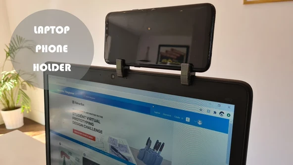 Byr3D Dizüstü Bilgisayar Telefon Tutacağı T4596554 Sadece Plastik Aparattır