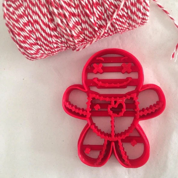 Byr3D Voodoo Doll Kurabiye Kesici, Kurabiye Kalıbı T509096 Sadece Plastik Aparattır