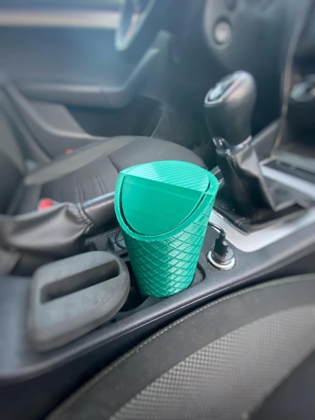 Byr3D Araba Çöp Kutusu Yeşil 6522956 Sadece Plastik Aparattır