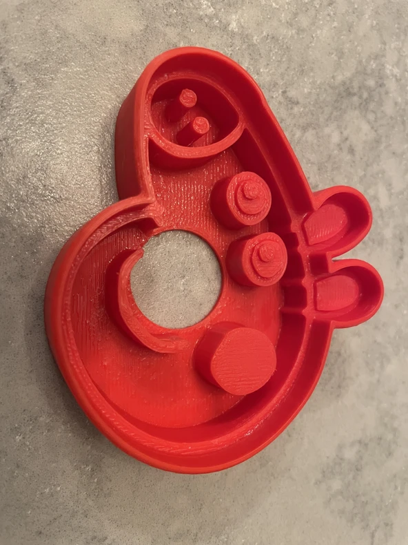 Byr3D Peppa Domuz Kurabiye Kesici, Kurabiye Kalıbı T512766 Sadece Plastik Aparattır - 3