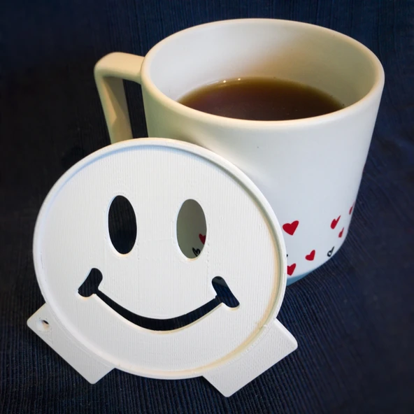 Byr3D Kahve Kalıbı , Kahve Şablonu Gülen Yüz Beyaz 2400553 Sadece Plastik Aparattır - 4
