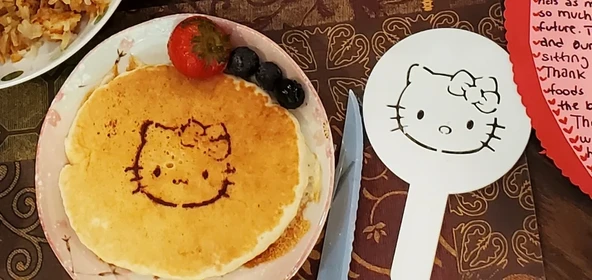 Byr3D Kahve Kalıbı , Kahve Şablonu Hello Kitty  Beyaz 4391157 Sadece Plastik Aparattır