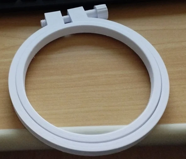 Byr3D Nakış Kasnağı, Kasnak 7,5 Cm Beyaz 4489960-75 Sadece Plastik Aparattır