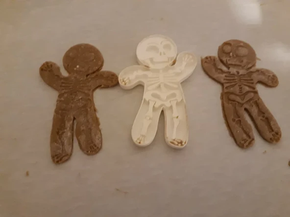 Byr3D İskelet Kurabiye Kesici, Kurabiye Kalıbı T655727 Sadece Plastik Aparattır - 2