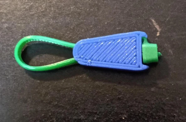 Byr3D Zip-Tie Ile Fermuar Çekici Mavi 3420610 (2 Adet) Sadece Plastik Aparattır