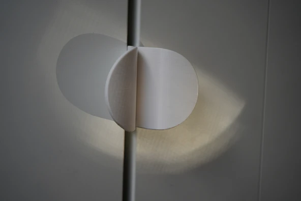 Byr3D  Pax Dolap Kapı Kolu Beyaz 3592098 Sadece Plastik Aparattır - 2