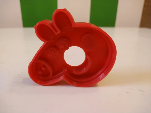 Byr3D Peppa Domuz Kurabiye Kesici, Kurabiye Kalıbı T512766 Sadece Plastik Aparattır - 4