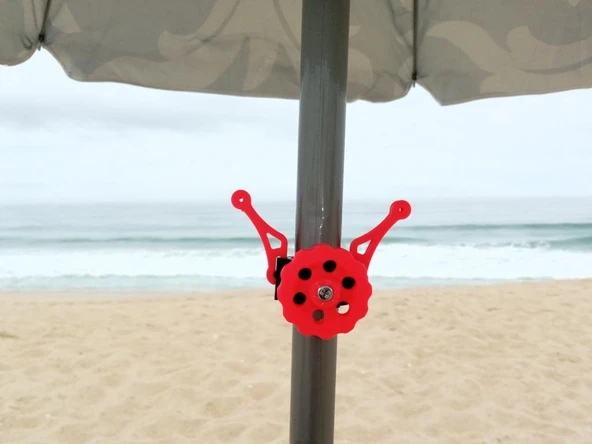 Byr3D Plaj Şemsiye Kıyafetleri Askı Aparatı Kırmızı 4569577 Sadece Plastik Aparattır ürün görseli 1