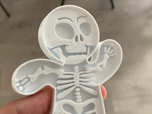 Byr3D İskelet Kurabiye Kesici, Kurabiye Kalıbı T655727 Sadece Plastik Aparattır