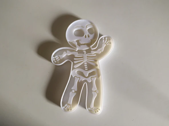 Byr3D İskelet Kurabiye Kesici, Kurabiye Kalıbı T655727 Sadece Plastik Aparattır - 3