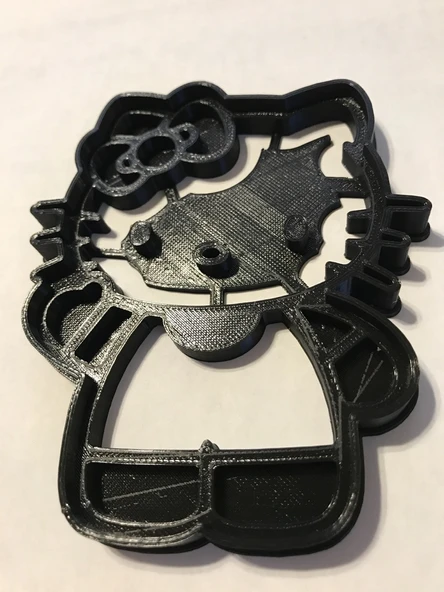 Byr3D Hello Kitty Kurabiye Kesici,  Kurabiye Kalıbı T601751 Sadece Plastik Aparattır - 2