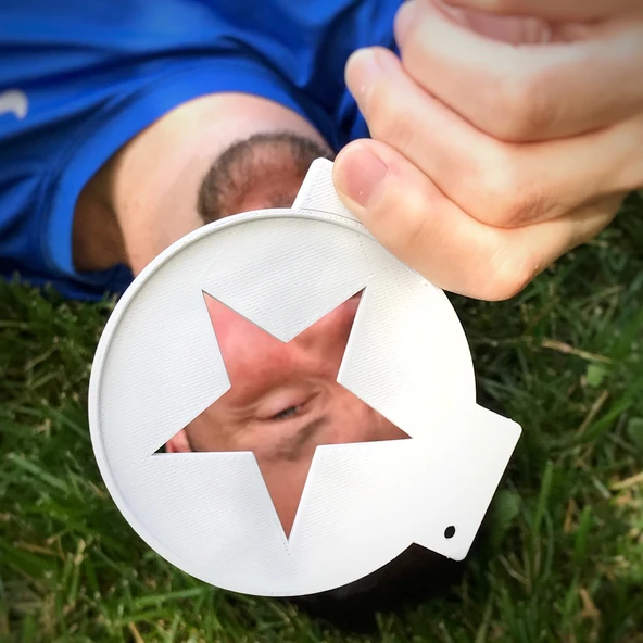 Byr3D Kahve Kalıbı , Kahve Şablonu Beş Köşeli Yıldız Beyaz 2395326 Sadece Plastik Aparattır - 4