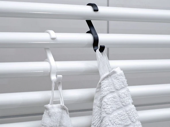 Byr3D Banyo Havlu Askısı Beyaz 5294230 Sadece Plastik Aparattır