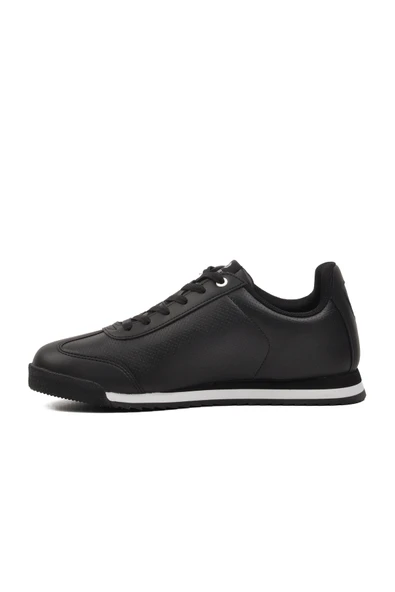 Hammer Jack Siyah Suni Deri Erkek Sneaker Pico 101 21540 M - 2