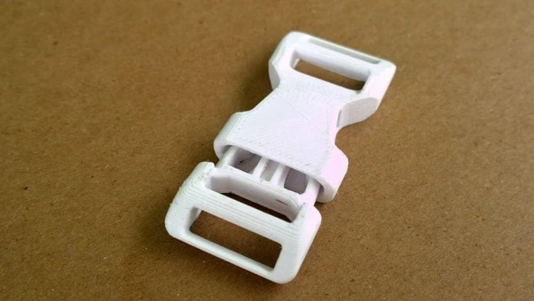 Byr3D Çanta Kıyafet Okul Tokası 3/4 Inç Yedek Parça Beyaz 1074129 Sadece Plastik Aparattır - 3