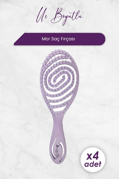 Nascita Üç Boyutlu Saç Fırçası Geri Dönüştürülebilir Mor 4213 x 4 Adet ürün görseli