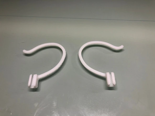 Byr3D Apple Earbud Kulaklık Kancası Kulak Tutucu Beyaz 153374 Sadece Plastik Aparattır - 2