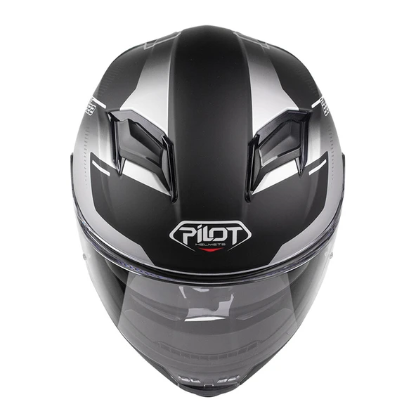 Pilot Alpha SV Black/Grey Matt Full Face Kask - 3
