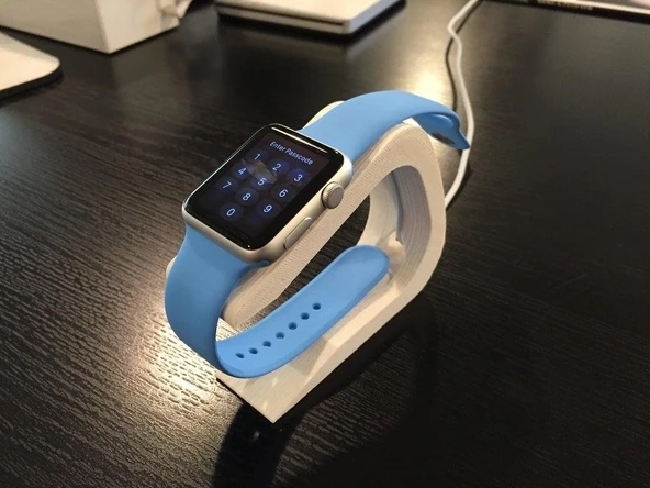 Byr3D Apple Watch Şarj Standı Beyaz 809003 Sadece Plastik Aparattır