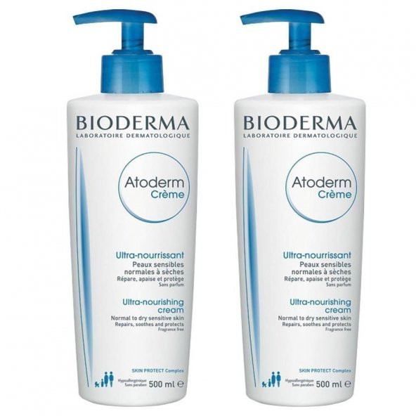 Bioderma Atoderm Cream 500 Ml 2Li Paket Kuru Ciltler İçin Nemlendirici Krem