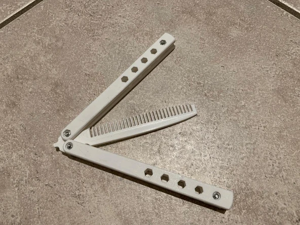 Byr3D Kelebek  Tarak Beyaz 4966733 Sadece Plastik Aparattır - 2