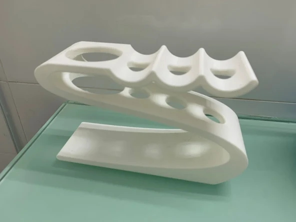 Byr3D Diş Fırçası Tutucu 3 Fırça İçin Beyaz 5151237 Sadece Plastik Aparattır - 5