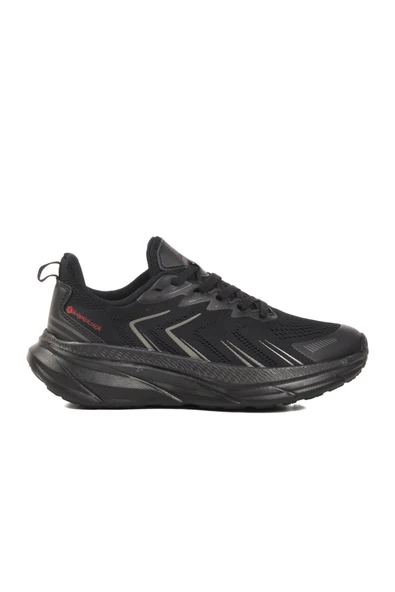 Hammer Jack Siyah Kırmızı Fileli Hafif Unisex Spor Ayakkabı Moscato 101 25068 G