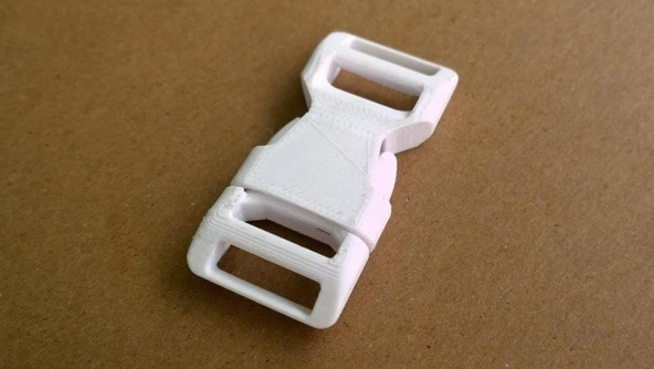 Byr3D Çanta Kıyafet Okul Tokası 3/4 Inç Yedek Parça Beyaz 1074129 Sadece Plastik Aparattır - 2