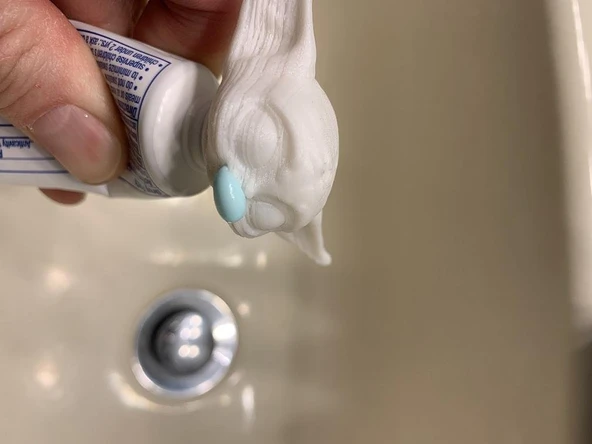 Byr3D Bebek Yoda Vomit Diş Macunu Kafası Beyaz 4672917 Sadece Plastik Aparattır
