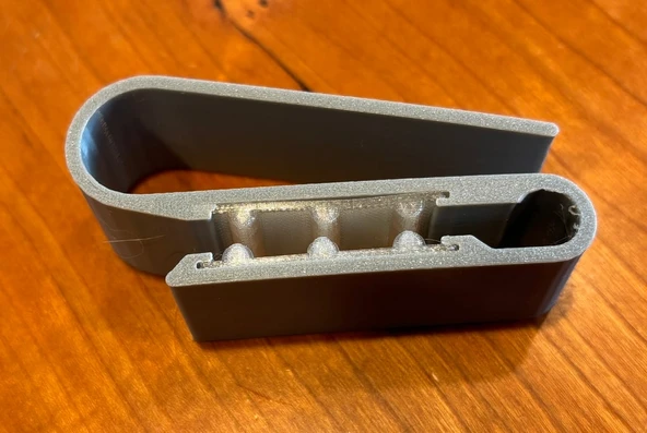 Byr3D Vizör Güneş Gözlüğü Klipsi Gri 6469640 Sadece Plastik Aparattır