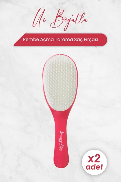 Nascita Üç Boyutlu Açma Tarama Saç Fırçası Pembe 4190 x 2 Adet