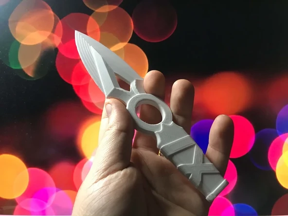 Byr3D Valorant Jett Bıçağı, Jett'in Bıçağı Beyaz 4750384 Sadece Plastik Aparattır