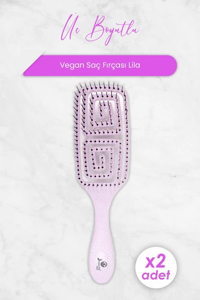 Nascita Üç Boyutlu Saç Fırçası Vegan Lila 5853 x 2 Adet