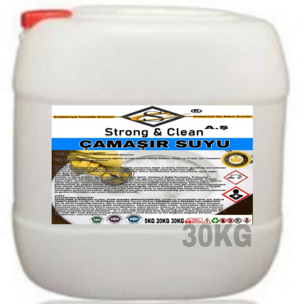 Çamaşır Suyu Klorlu 30kg