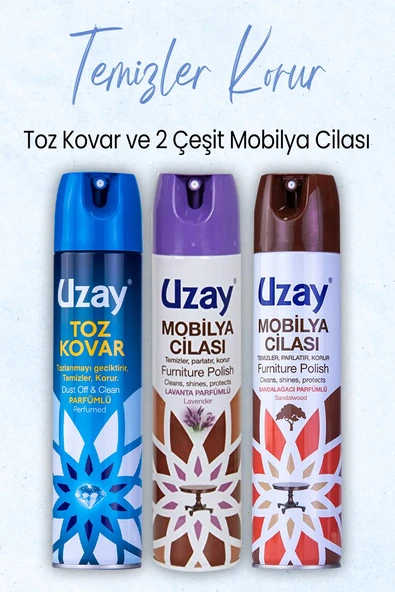 Uzay Toz Kovar ve 2 Çeşit Mobilya Cilası