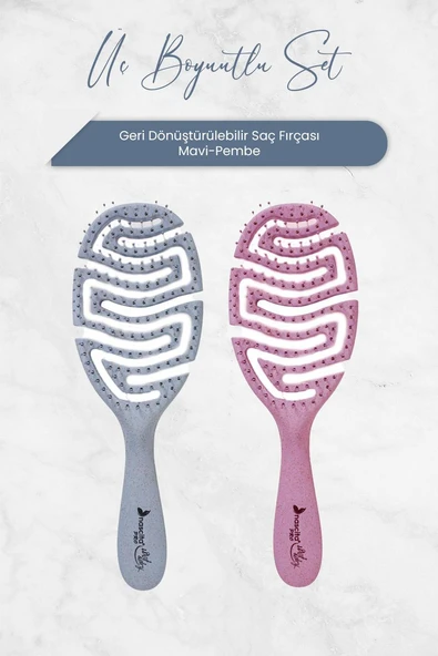 Nascita Üç Boyutlu Oval Saç Fırçası Pembe ürün görseli