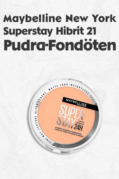 Maybelline Superstay Hibrit Pudra Fondöten - 21 - 1